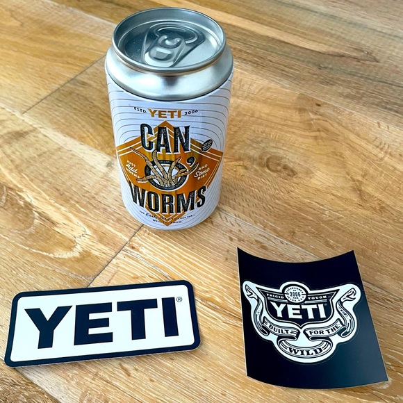 Yeti Dining Yeti Limited Edition Can O Worms 2 Oz Hideacan Stickers
